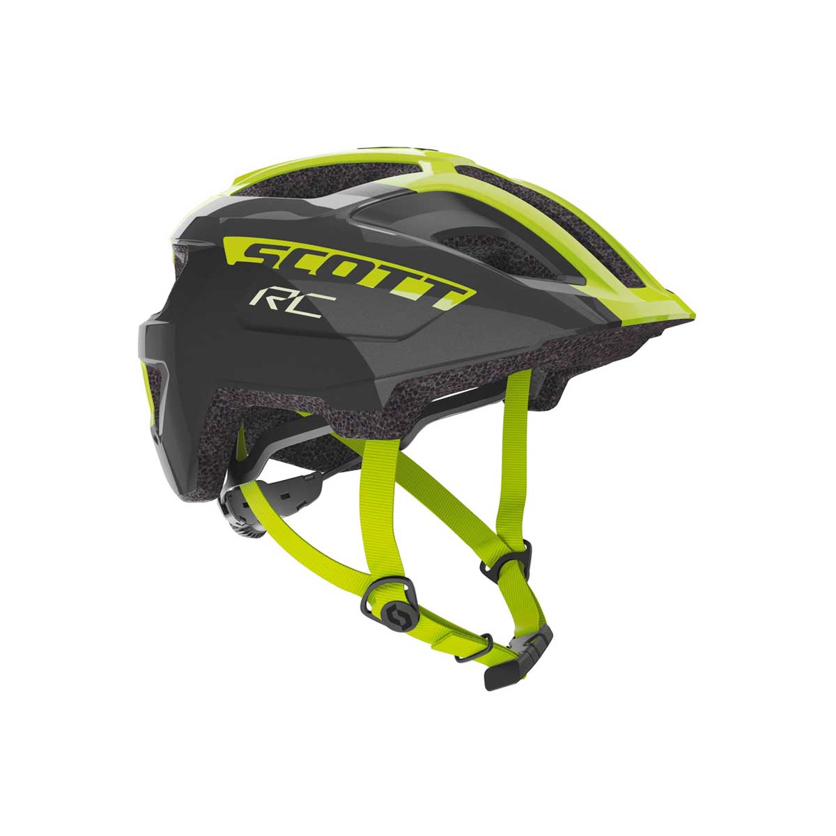 Casco infantil Scott Spunto Junior (Talla única) Negro con amarillo